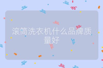 滾筒洗衣機(jī)什么品牌質(zhì)量好